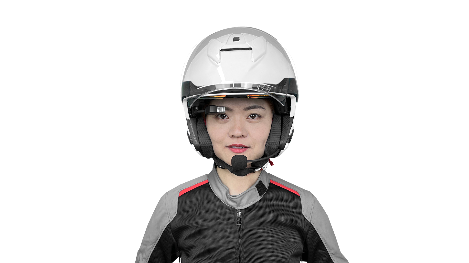 市販のヘルメットをスマート化できるHUD「MOTOEYE 貧弱 E6」